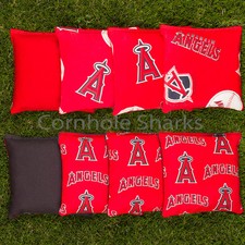 Cornhole Bean Bags Set of 8 ACA Regulation Bags Los Angeles Angels Free Shipping