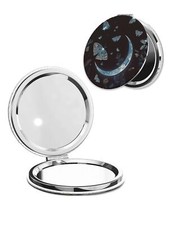 Compact Pocket Mirror, 1X/2X Magnifying Round Mirror for Girls Women, Portabl...
