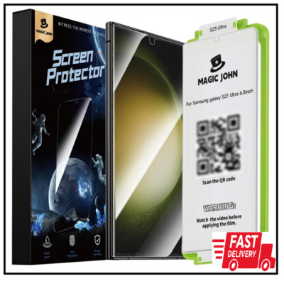 MAGIC JOHN 2 Pack for Samsung Galaxy S23 Ultra Screen Protector Ceramic Film ...