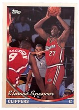 Excellent: Vintage 1993-94 topps Elmore Spencer Los Angeles Clippers Card