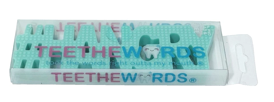 Teethewords Mint Green #HANGRY Teething Baby Toy Teether - Image 4 of 4