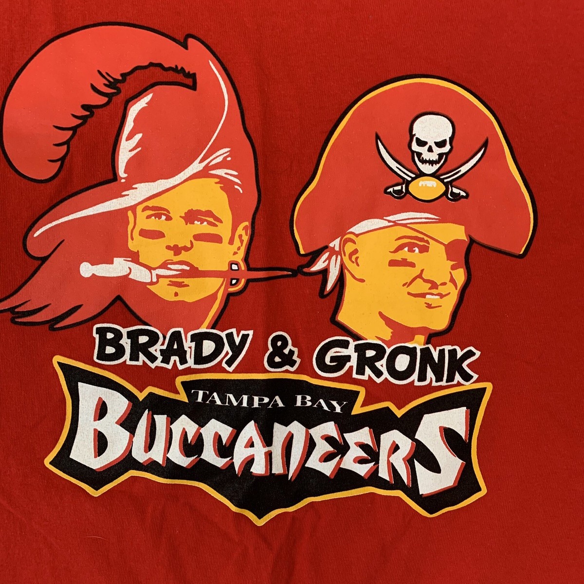 Tampa Bay Buccaneers T-Shirt Rob Gronkowski Tom Brady NFL Sport