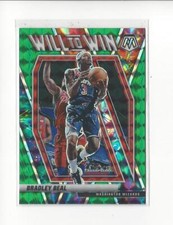 2020-21 Panini Mosaic Will to Win Mosaic Green #5 Bradley Beal Wizards