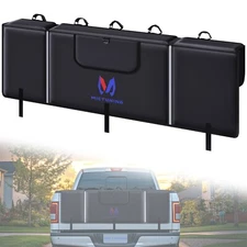 MICTUNING 50" W Tailgate Pad Protect Mat 5 Bike Rack for Ford Chevy Pickup Truck