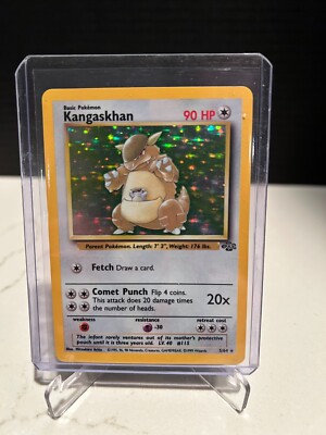 1999 kangaskhan pokemon card value 21/64 Rare, Pokemon Jungle Set Unlimited, 1999, TCG the official authentication and grading ensure this card remains a verified mainstay of your growing collection. Kangaskhan 5/64 LP Holo Jungle