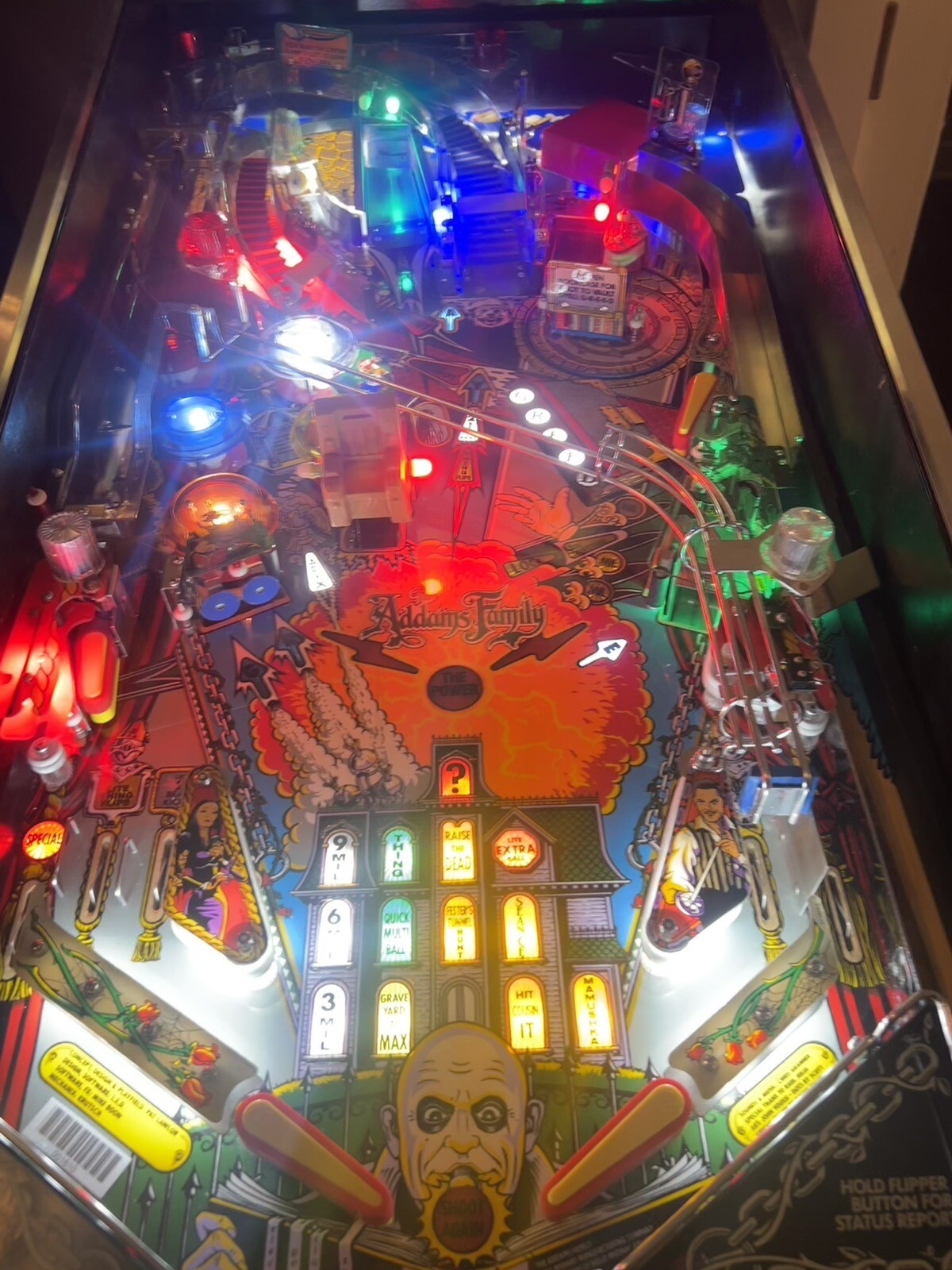 BALLY ADDAMS FAMILY PINBALL MACHINE NICE LEDs eBay