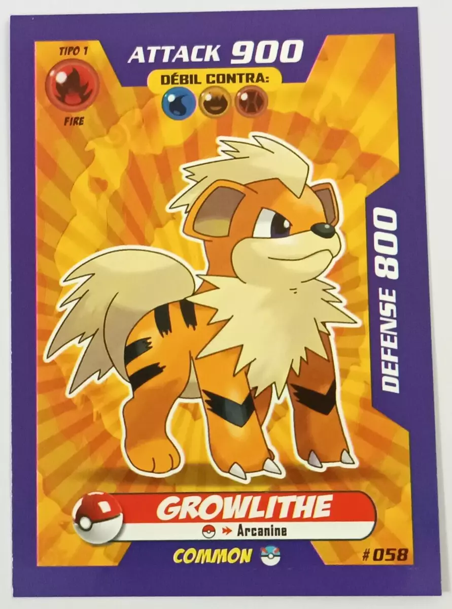 Growlithe - #058 -  Pokédex