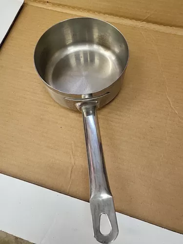 SERIES 1100 PADERNO SAUCE PAN 111O8 18-10 302798 PROFESSIONAL MADE IN ITALY USED