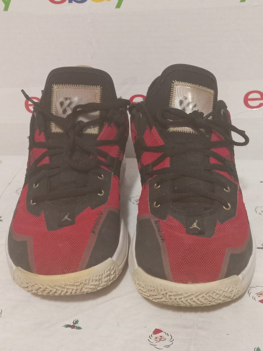 NIKE AIR JORDAN ONE TAKE II Russel Westbrook RED-MET GOLD SZ 10 - Main Image