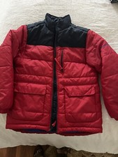 Tommy Hilfiger Boy's Puffer Jacket Red /Navy Blue No missing size tag Coat.