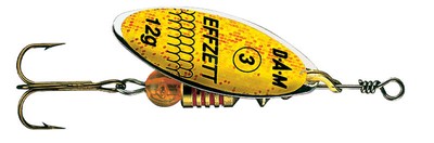 DAM Effzett Spinner Predator gelb-glitter Raubfischköder Kunstköder Angelköder 
