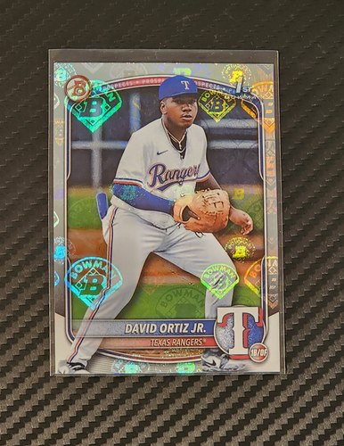 LOT x3 2025 1st Bowman D'Angelo + David Ortiz Jr. RETRO LOGO FOIL + Chrome AUTO - Picture 6 of 21