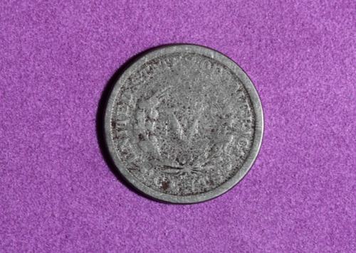 1883- LIBERTY HEAD "V" NICKEL #P33605 - Afbeelding 2 van 2