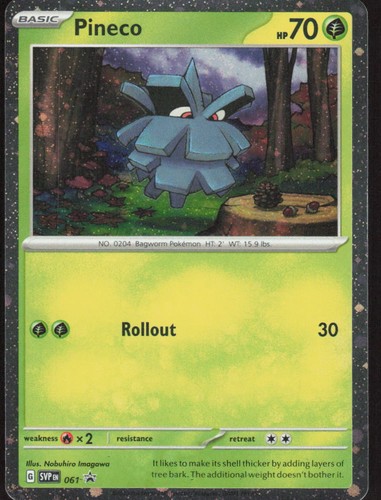 Pokemon Pineco Promo 061 SV: Scarlet & Violet Promo Cards Holofoil NM