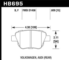 Hawk Performance HB695F.609 HPS Disc Brake Pa...