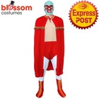 JDP201 Macho Men Wrestler Hulk Wrestling Mens Hallowen WWF 80s 90s Costume