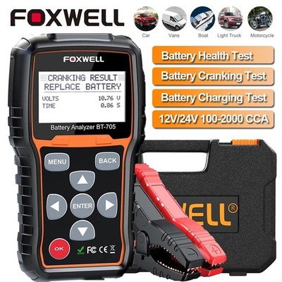 Foxwell BT705 12V Boot Battery Tester 100-2000 CCA Analyzer
