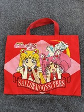 Vintage Sailor Moon Supers Tote Bag Bandai Japan Cotton 100 