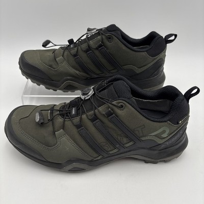 Adidas Terrex Swift R2 GTX Shoes Men Size 9 Green GORE-TEX Hiking Trail Sneakers