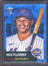 Nick Plummer 2022 Topps Chrome Platinum Blue Atomic Refractor #82 (82/100)