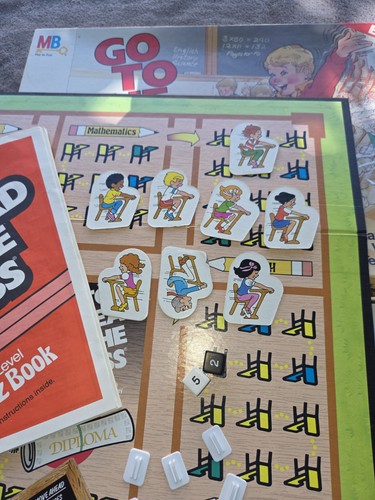 1986 Go To The Head Of The Class Deluxe Edition Vintage Milton Bradley Complete - Picture 8 of 11