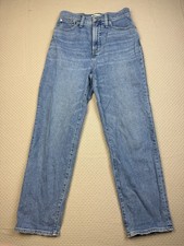 Madewell Jeans Womens 26 Blue The Perfect Vintage Straight Crop High-Rise Jean