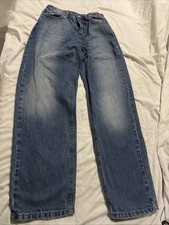 Wild Fable Women  s High Rise Relaxed Straight Blue Solid Denim Jeans Regular