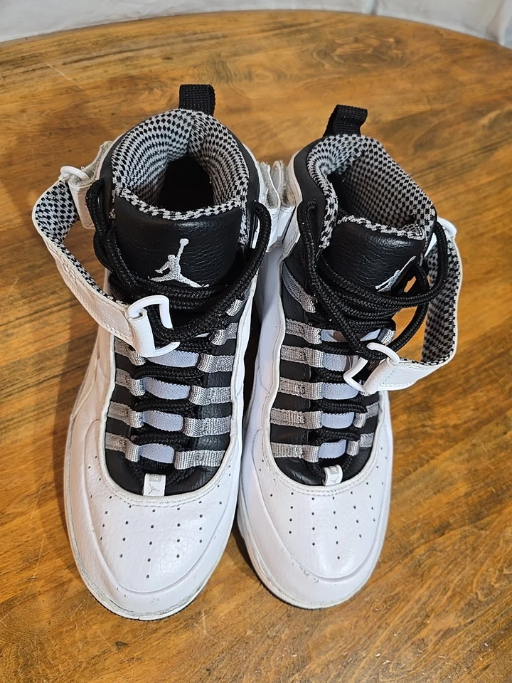 Кроссовки Nike Air Jordan Fusion 10 AJF 10 белые черные 414588-101 размер 9 - Изображение 2 из 4