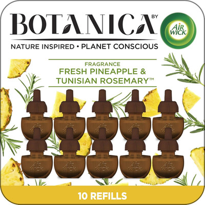 Botanica by  Plug in Scented Oil Refill, 10Ct, Fresh Pineapple and Tunisian Rose