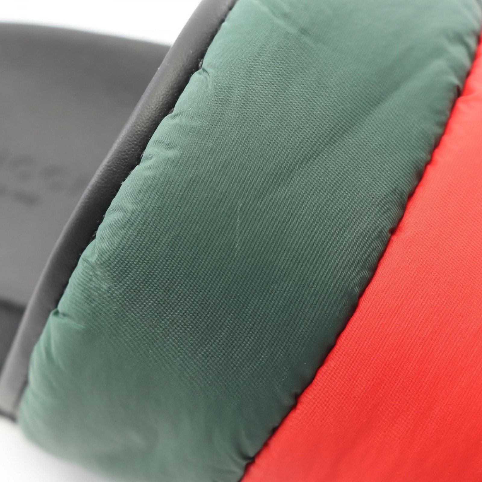 GUCCI Sherry Line Padded Sandals Shoes Nylon Women's Green/Red 700320 thumbnail 8