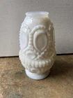 Vintage Milk Glass Two Piece Fairy Lamp 5 1/4" Tall