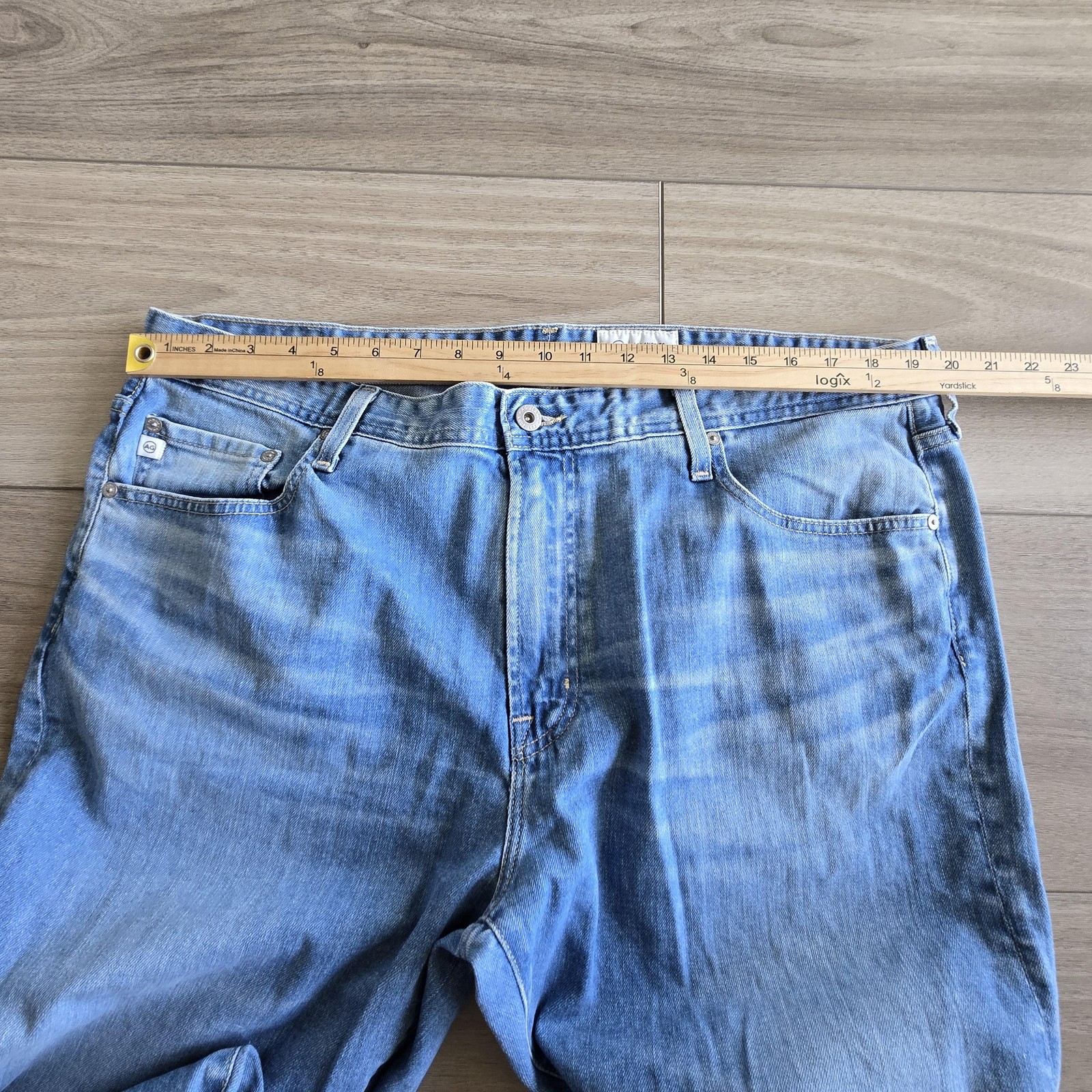 AG Adriano Goldschmied Jeans Mens 40x34 Blue The Protege Classic Straight Denim thumbnail 6