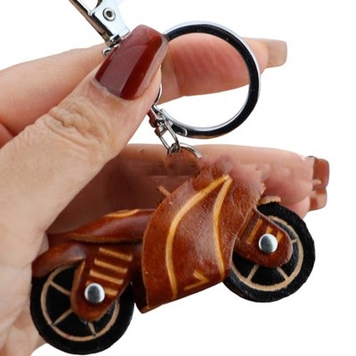 Fashionable PU Key Holder Charm For Bike Enthusiasts In Multiple Designs