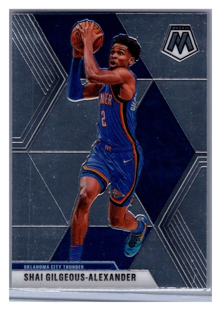 2019-20 Panini Mosaic #133 Shai Gilgeous-Alexander Silver Prizm
