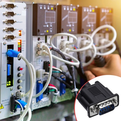 24AWG DB9 Male to 38 Bare Wire with 3 Wiring Terminals,3.3 ft - Afbeelding 5 van 6