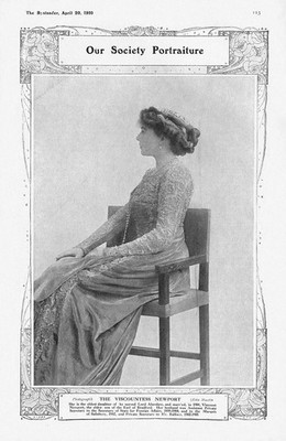 VISCOUNTESS NEWPORT Margaret Cecilia Bridgeman nee Bruce - Antikdruck 1910