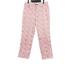 Lauren Ralph Lauren Floral Pant Jeans Sz 14 Multicolor High Rise 29" Inseam