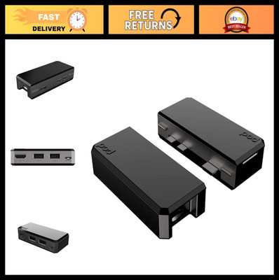 Raspberry Pi Zero 2 W Case with HDMI & USB Hub - Easy Port Access, No Adapters N