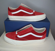 Vans Classic Old Skool LX Skate Shoes Men's 9.5 Red Suede Women's 11 OTW Premium