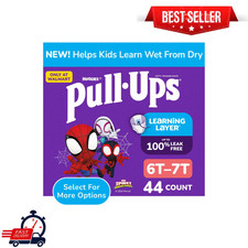 Pull-Ups Boys' Potty Training Pants, 6T-7T 55-75 lbs , 44 Count, New, Disney