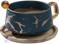 Cappuccino Tassen Mit Unterteller, Tasse Marmor, 300 Ml Espressotassen Aus