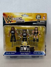 WWE Stack Down NWO Wrestling Set Kevin Nash Hulk Hogan Scott Hall Figures Set NR