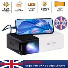 Mini Projector Portable HD LED Home Theatre TV Smart Laser Phone Cinema Android