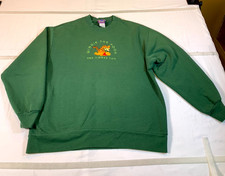 Vintage Winnie the Pooh Sweatshirt Womens L Green Disney Tigger Crewneck