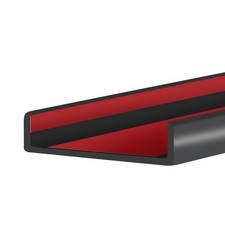 Big Rubber Edge Trim 2-1/2" Self-Adhesive U Channel Protector for Wood Edges