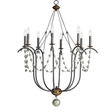 Maxim 20488 Formosa 8 Light 32"W Taper Candle Style Chandelier - Gold