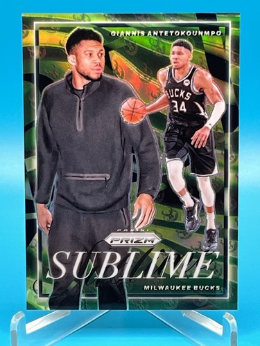 Prizm NBA Sublime 2024-25 ultra raro Giannis Antetokounmpo SSP #9 - Imagen 1 de 2