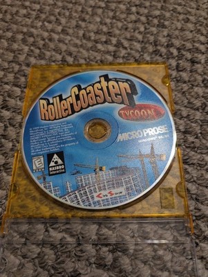 RollerCoaster Roller Coaster Tycoon (PC CD-ROM) Hasbro Microprose Disc Only 