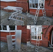 Excel Aluminium Combination Ladder Foldable 12 in 1 Multi-Purpose 3.5M