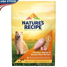 Chicken Barley Brown Rice Dry Dog Food 12 lb Adult Kibble Healthy Digestion New 2.91 per pound